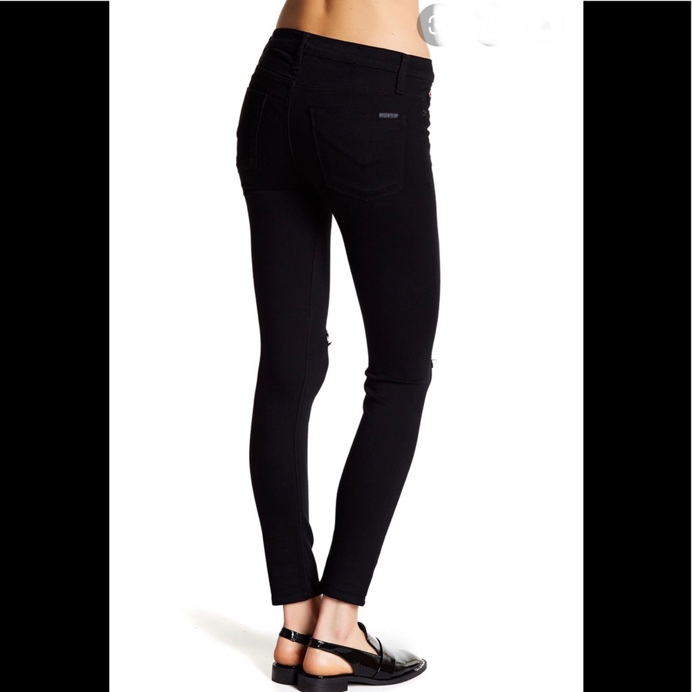 (Sold) Hudson Nico Super Skinny Jeans Dark Black - Picture 3 of 8
